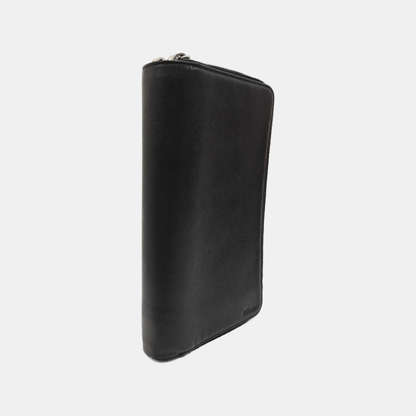 Saffiano Calfskin Clutch Black