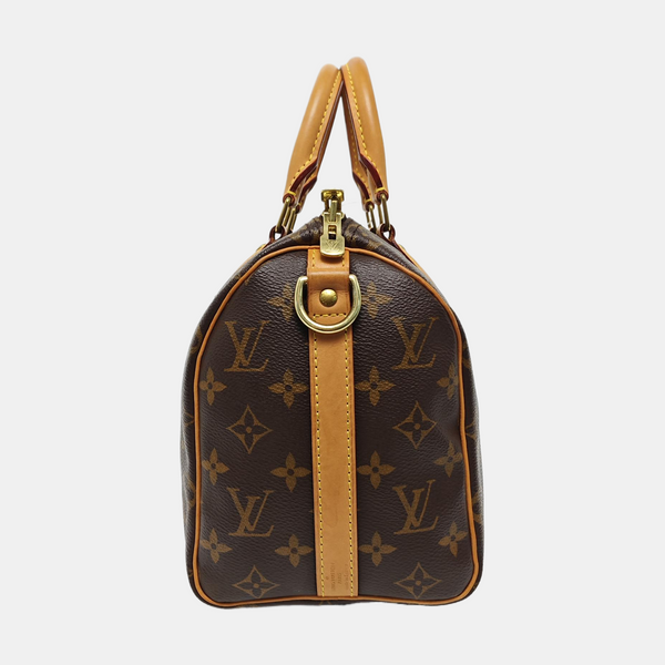 SPEEDY 25 Monogram Coated Canvas Brown