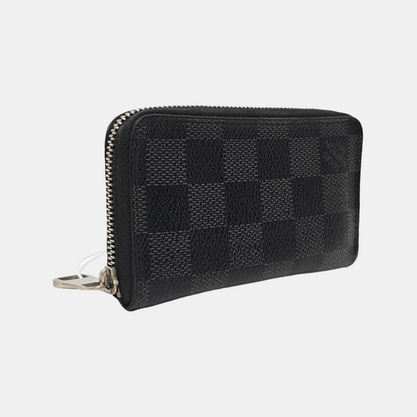 Damier Graphite Coated Canvas Wallet Gray
