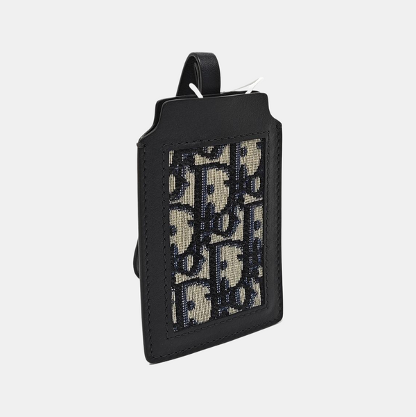 Oblique Canvas Card Holder Black