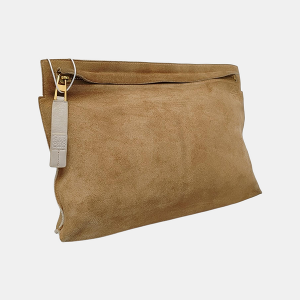 T Pouch Suede Beige