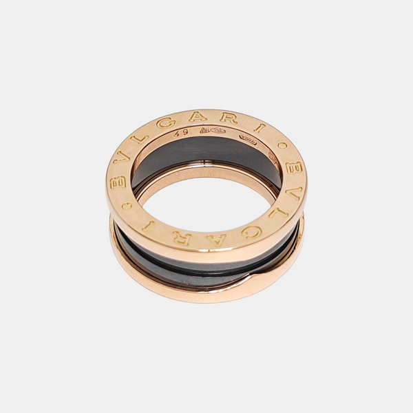 B.ZERO1 18k Rose Gold Ring EU 49