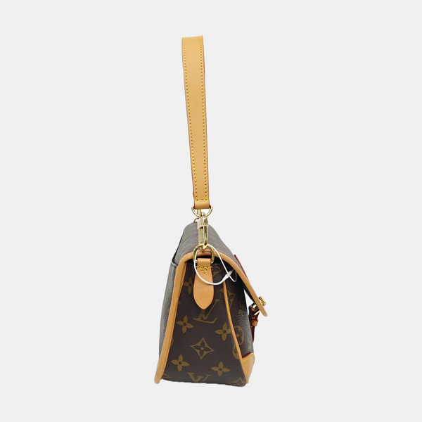 DIANE Monogram Coated Canvas Brown