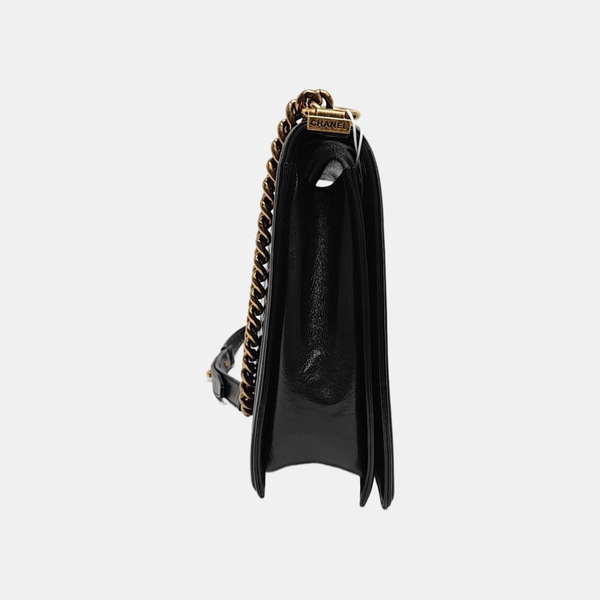 BOY CHANEL Maxi Quilted Calfskin Black