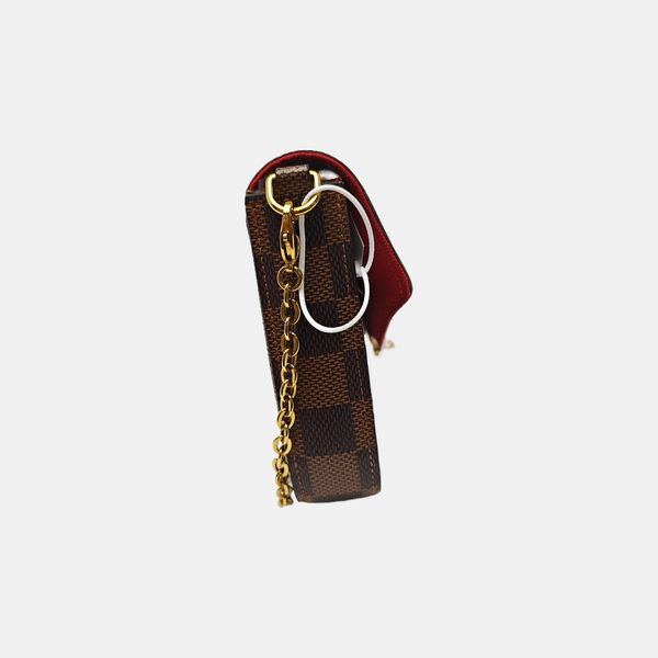 FÉLICIE Damier Ebene Coated Canvas Brown