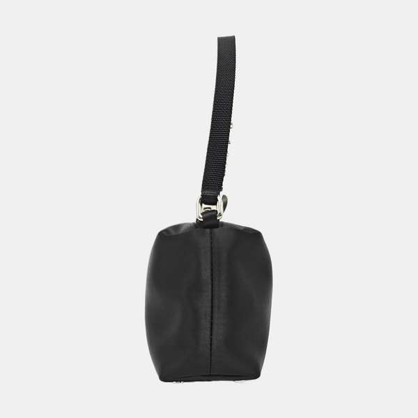 Fabric Top Handle Bag Black