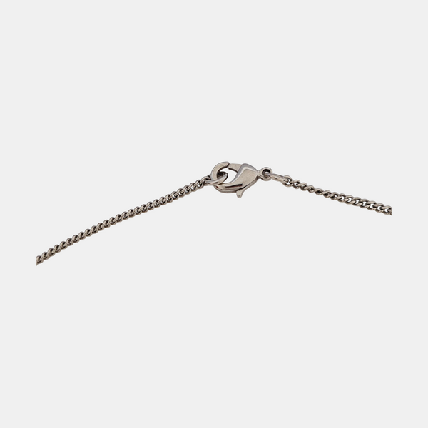 CC Logo Metal Silver Necklace