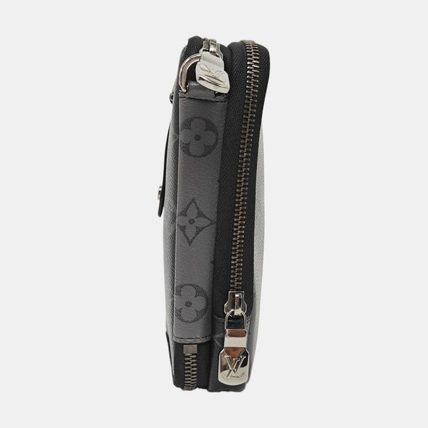 DOUBLE Monogram Coated Canvas Gray