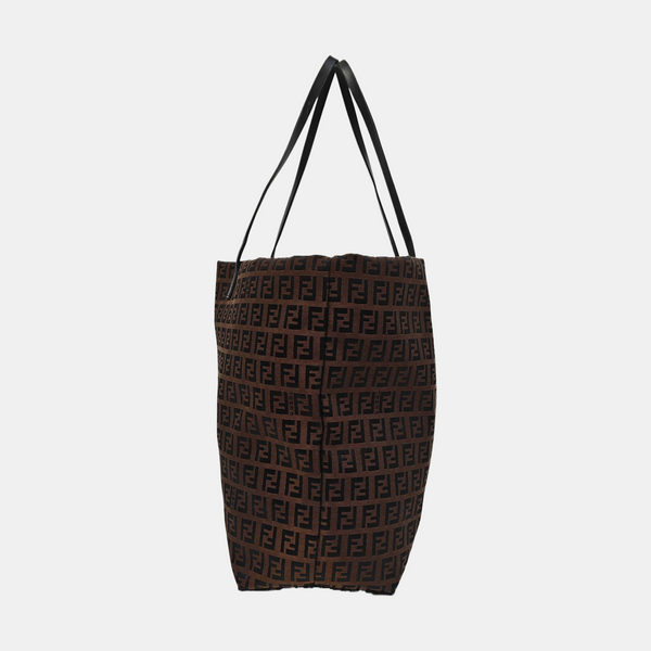 Canvas Top Handle Bag Brown