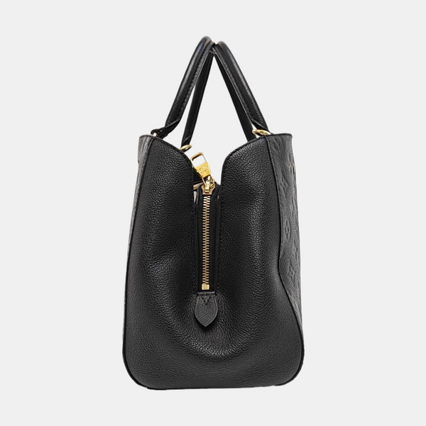 MONTAIGNE MM Monogram Calfskin Black