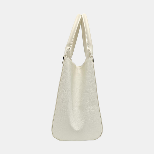 Calfskin Tote Bag Small White