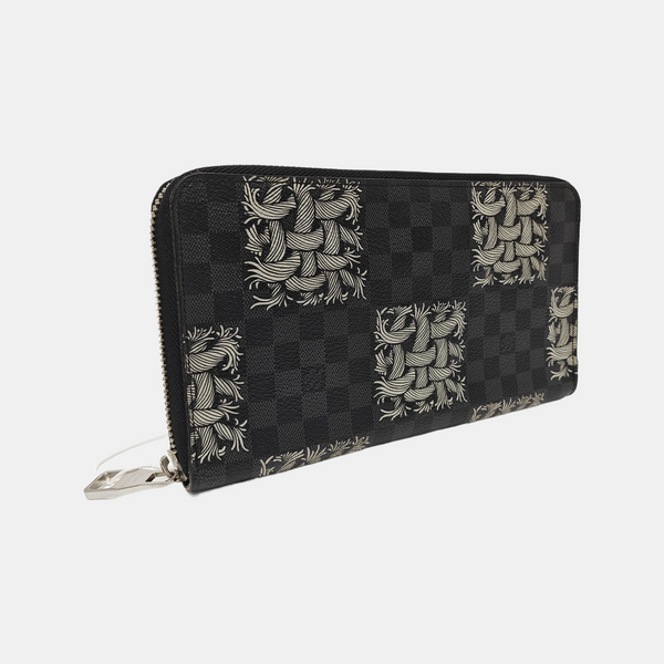 ZIPPY Damier Graphite Coated Canvas Black Wallet