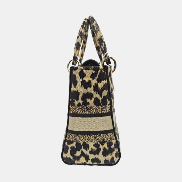 Lady Dior Medium Fabric Beige