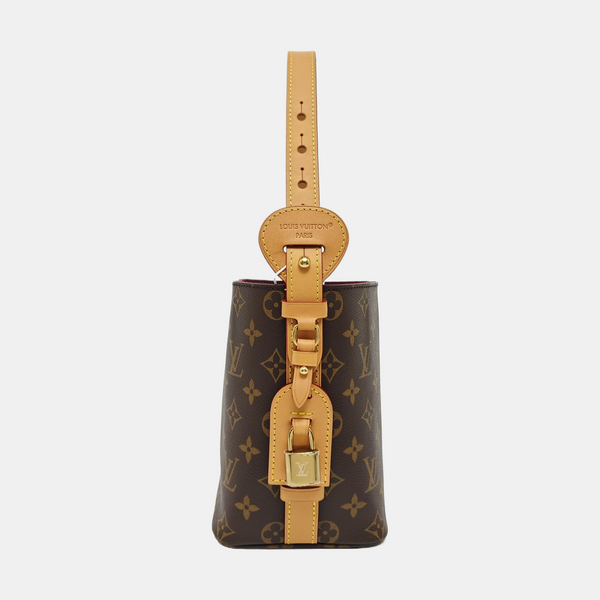 ALL IN BB Monogram Coated Canvas Brown