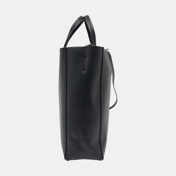 Authenticated pre-owned VERTICAL CABAS Small Calfskin Black - Tote Bag at Looply