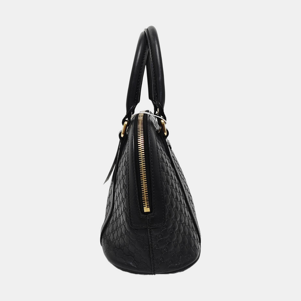 Microguccissima Monogram Calfskin Black