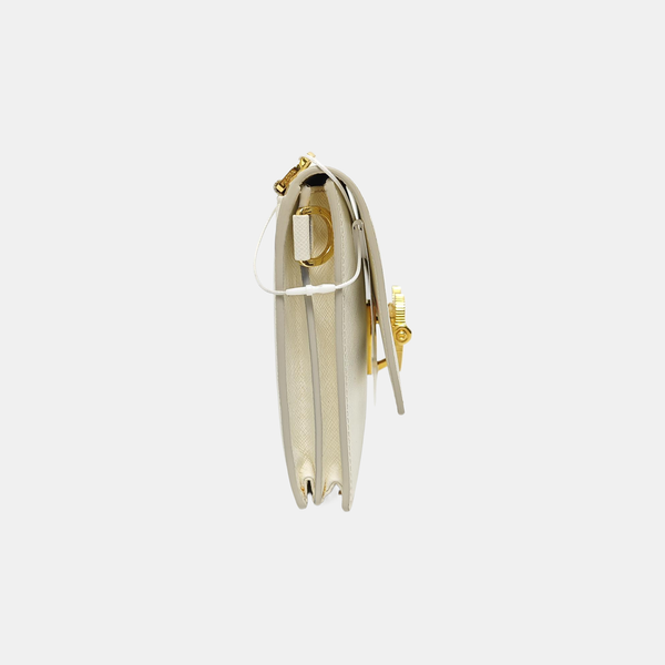 Calfskin Shoulder Bag Mini White