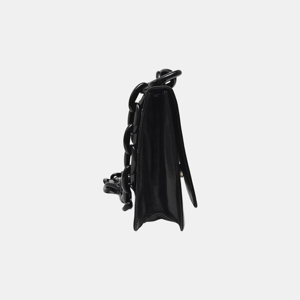 Calfskin Shoulder Bag Black