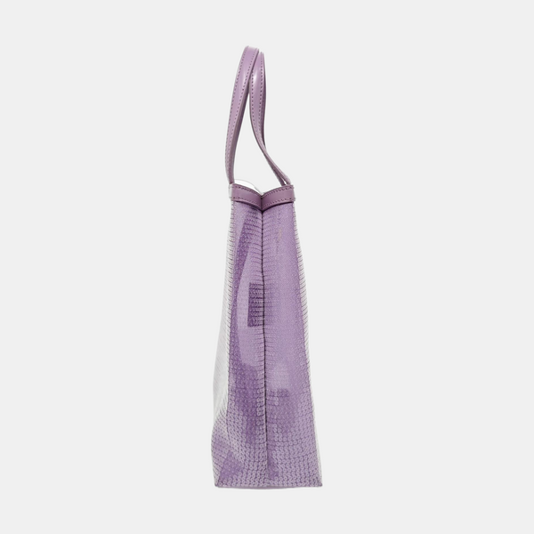 Special Material Tote Bag Purple