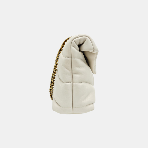 PUFFER Mini Quilted Lambskin Gray