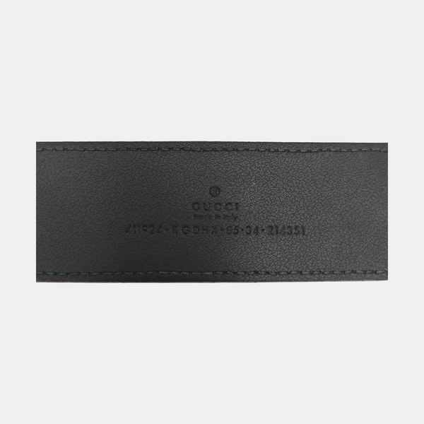 Coated Canvas Belt Black