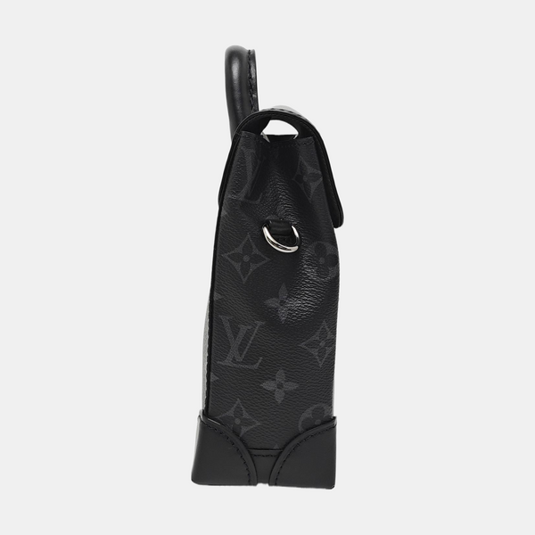 STEAMER Extra Small Monogram Coated Canvas Black