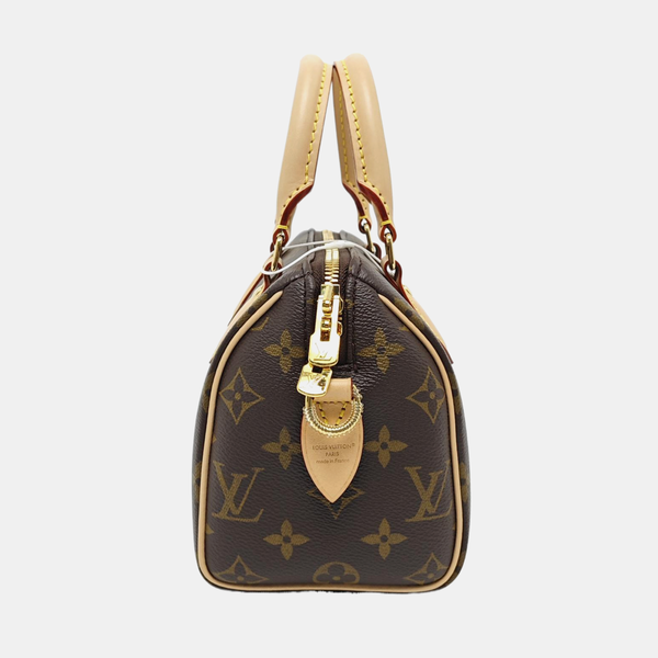 SPEEDY 20 Monogram Coated Canvas Brown