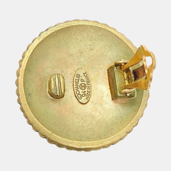 Metal Gold Clip On Earrings