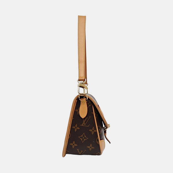 DIANE Monogram Coated Canvas Brown