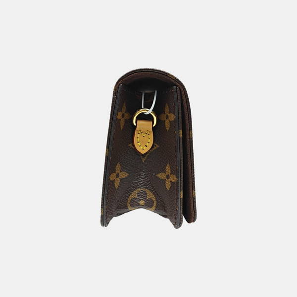 Lily Monogram Coated Canvas Brown