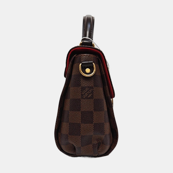 CROISETTE Damier Ebene Coated Canvas Brown