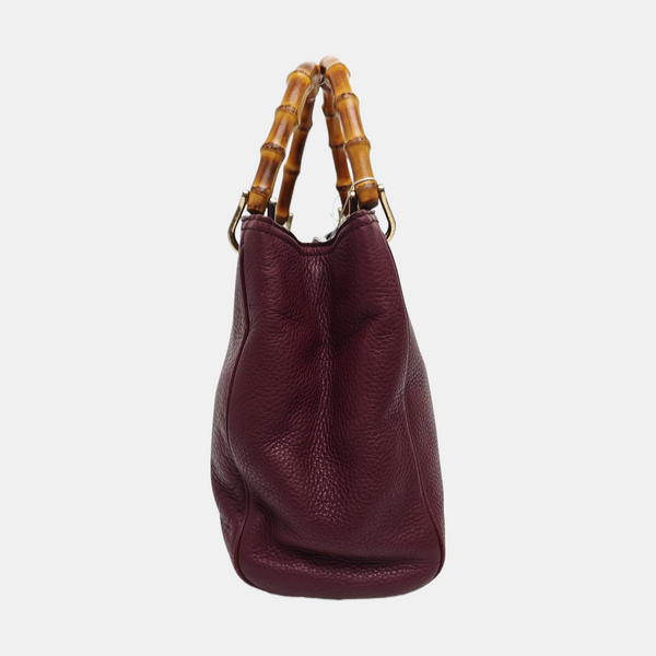 Bamboo 1947 Medium Calfskin Red