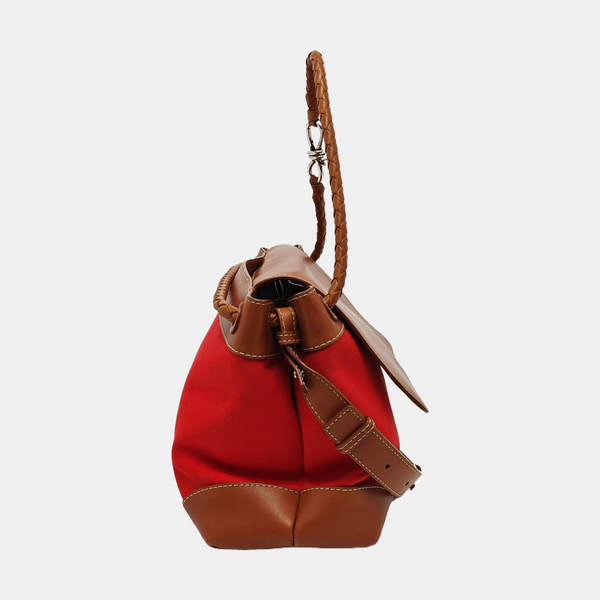 Canvas Shoulder Bag Red
