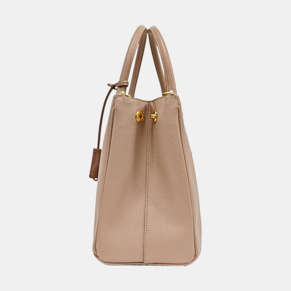 Authenticated pre-owned Galleria Saffiano Calfskin Pink - Tote Bag at Looply