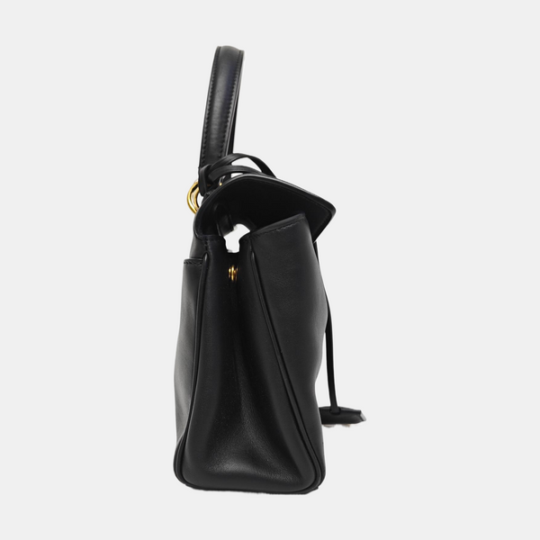 Calfskin Shoulder Bag Mini Black