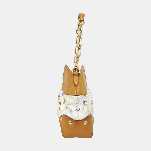 JUDY MM Monogram Coated Canvas White