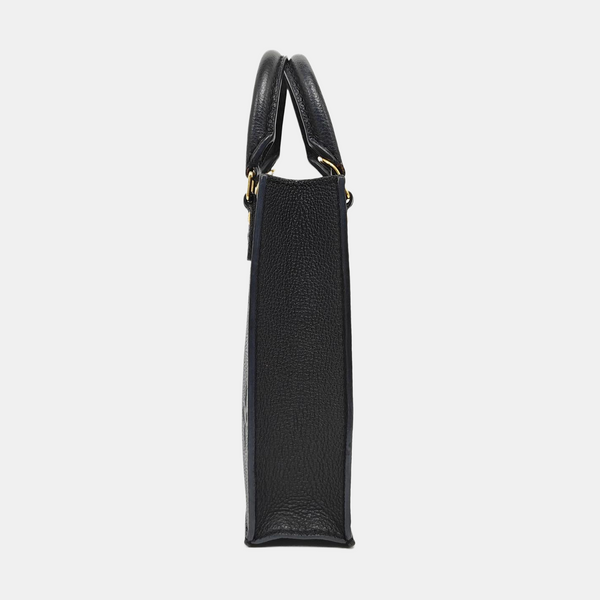 SAC PLAT Mini Calfskin Black