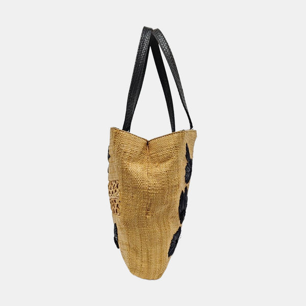 Straw Tote Bag Brown