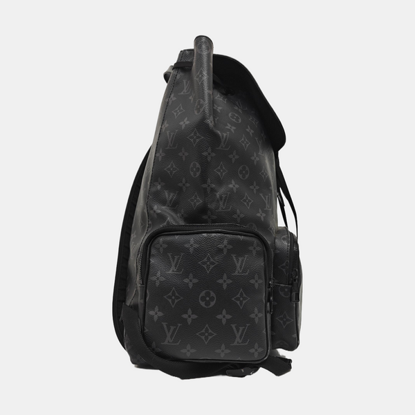 TRIO Monogram Coated Canvas Black