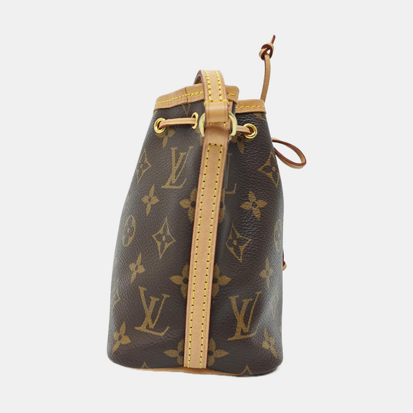NÉONOÉ Nano Monogram Coated Canvas Brown