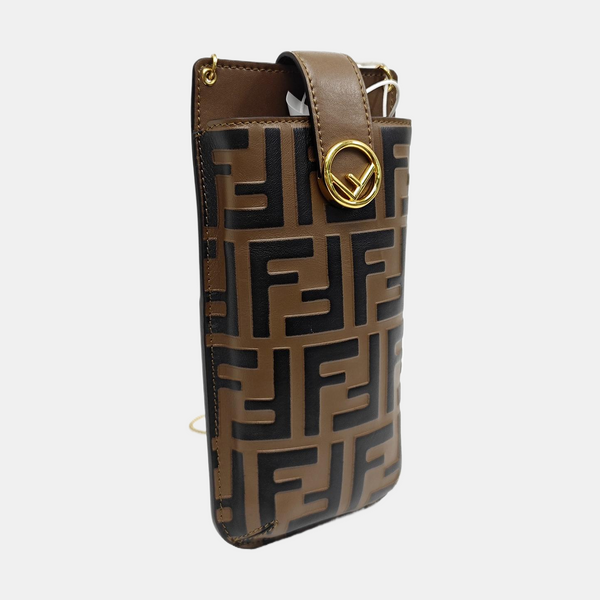 Calfskin Shoulder Bag Brown