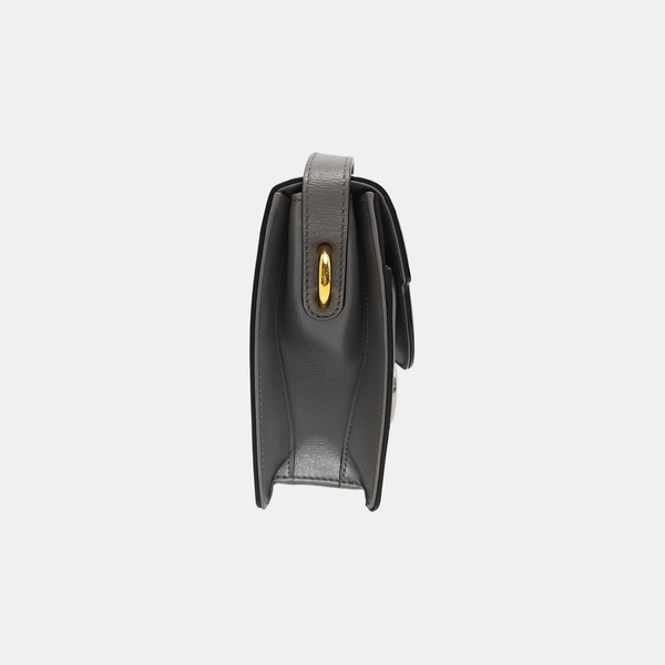 GG Ring Small Calfskin Gray