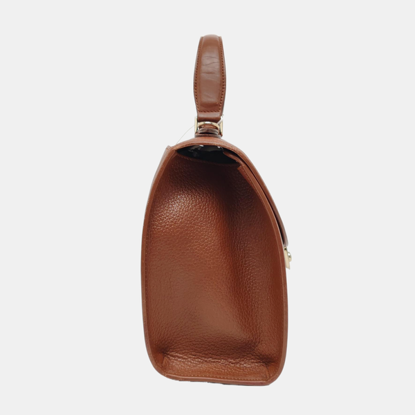 Calfskin Shoulder Bag Brown