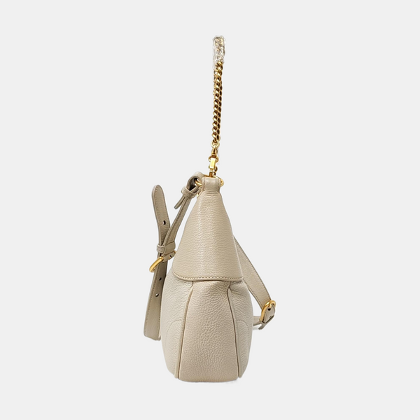Aphrodite Small Calfskin White