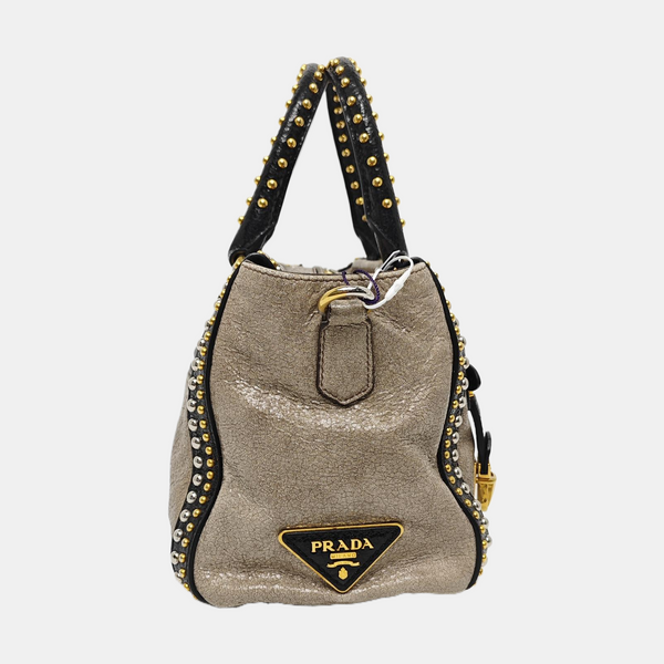 Calfskin Shoulder Bag Beige