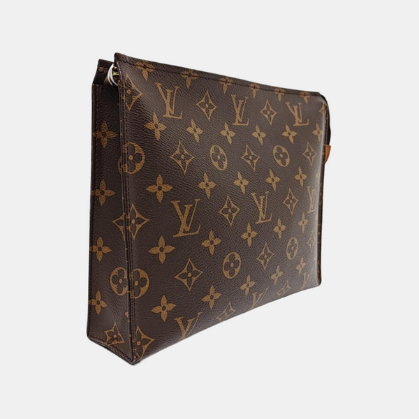 TOILET POCKET 26 Monogram Coated Canvas Brown