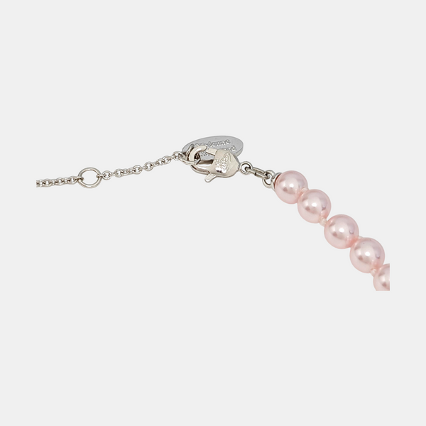 Faux Pearl Pink Necklace