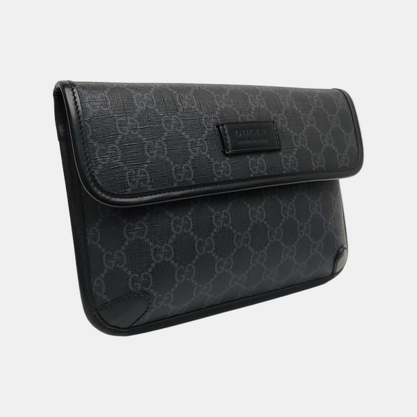 Neo Vintage Monogram Coated Canvas Black