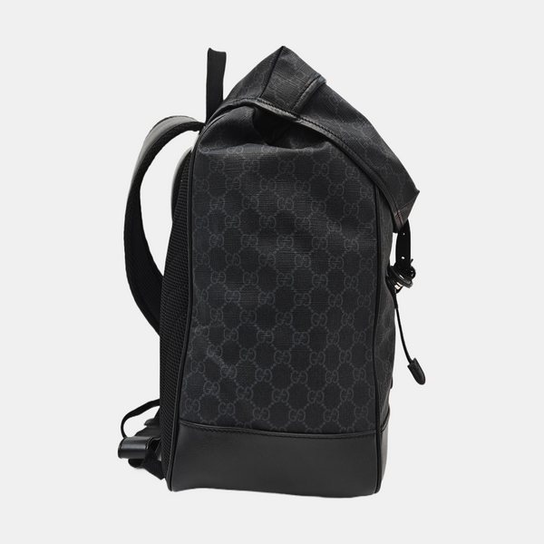 Retro Medium Monogram Coated Canvas Black