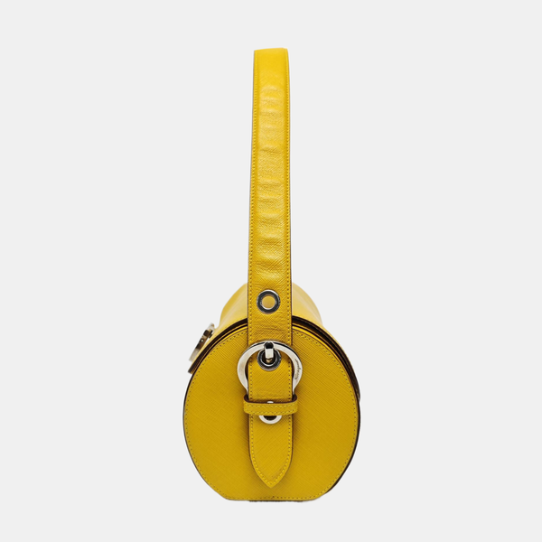 Calfskin Top Handle Bag Yellow